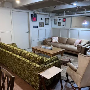 Downstairs work area