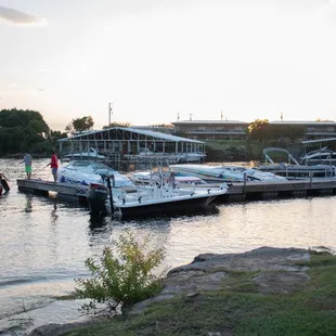 boats docked at a dock