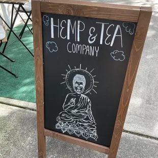 Sandwich board outside