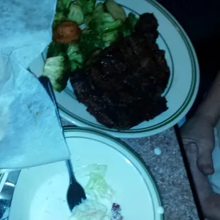 Not a great photo but mom got a steak. It looked amazing. Their cole slaw is yummy too!