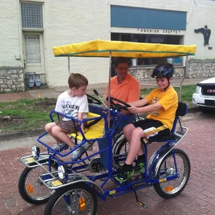 Rent a quadricycle!
