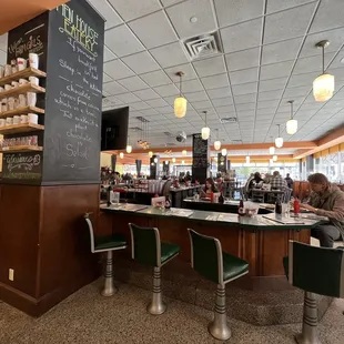 Inside of the restaurant