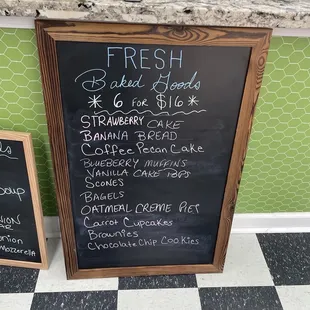 wanna grab pastries to go?! clearly listed and what&apos;s available AND gluten free
