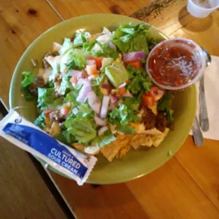 Taco Salad Sept 7, 2017 too much food for one sitting