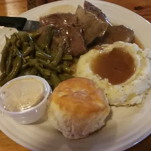 Open Face Roast Beef Sandwich