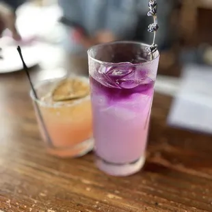 Lavender Butterfly and King street Margarita (classic)