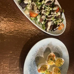 Deviled Eggs &amp; Grilled Carolina Jerk Bites