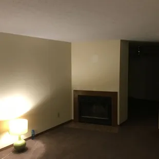 I snapped some photos when I moved out before I turned in my keys. This is living room how I left it.