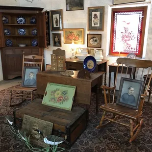 My favorite corner of the antique shop.