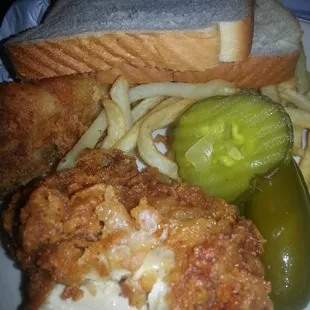 Dark meat w pickles&amp;japs