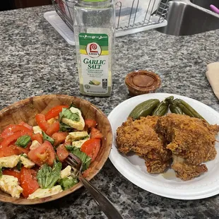 Ignore the caprese salad , that was home made and has nothing to do with this post lol