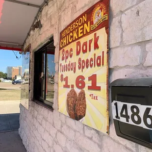 the front of the restaurant