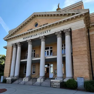 Historic Courthouse in downtown Hendersonville, North Carolina.