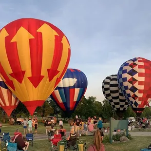 Hendricks Co Rib Fest hot air balloons