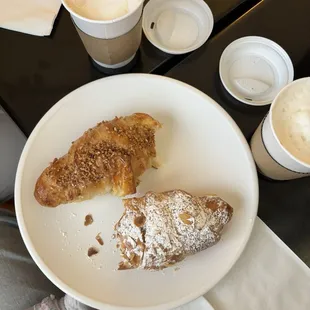 Hazelnut croissant and almond Almond-Chocolate Croissant