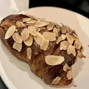 Chocolate and almond croissant