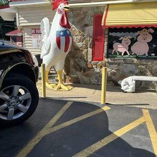 The big roster outside the restaurant