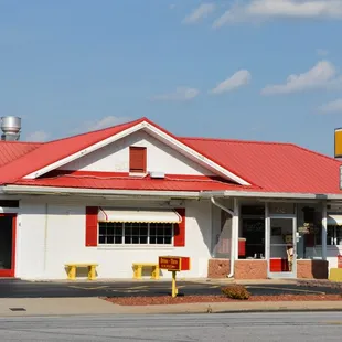 the exterior of the restaurant