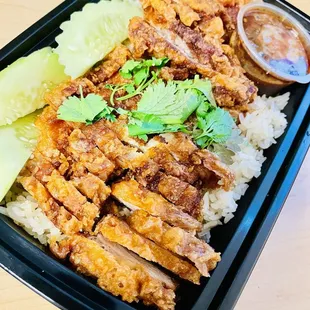 With crispy pork!!
