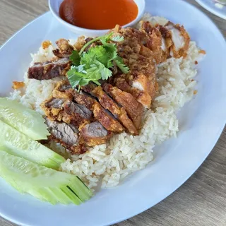 Crispy Pork Belly rice