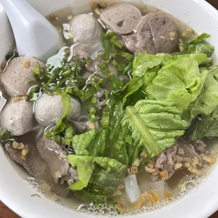 side of soup with bone