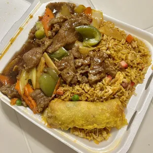 Mongolian beef combo