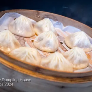 Pork Steam Soup Dumplings XLB Soup packed with pork, ginger, and scallions.