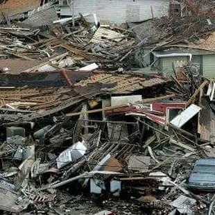 Example of damaged neighborhood after Kayrina.