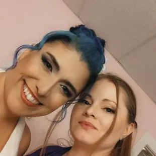 My bestie and I after getting our makeup done perfectly by Amanda!