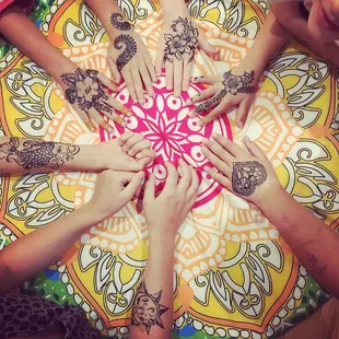 Henna is great for birthday parties, showers, ladies' night and more celebrations!