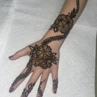 My daughter's henna!