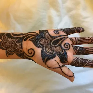 Celebration henna for an 8-year-old girl