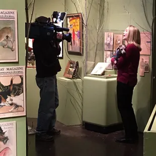 Local reporter MA Rosko reporting from the pets exhibit.