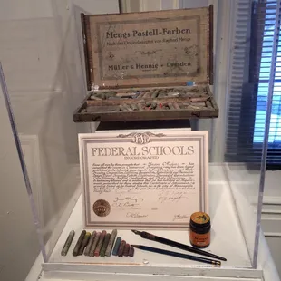 Detail from the GREETINGS exhibition featuring the Buzza card company of Minneapolis.