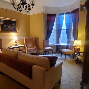 In the main house, living room