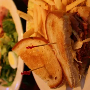 Reuben Sandwich &amp; Chef&apos;s Salad - Clancy&apos;s Irish Pub - Clinton Township, Michigan, USA