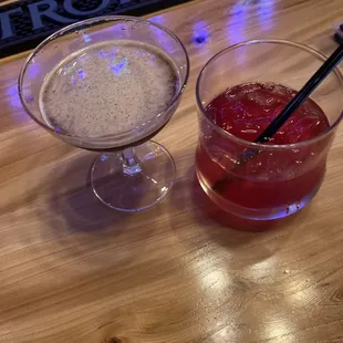 Café Milano and tone of the hibiscus drinks.