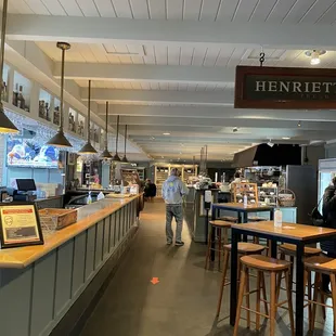 the interior of the restaurant