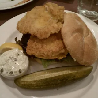 Cornmeal Crusted Monkfish Sandwich