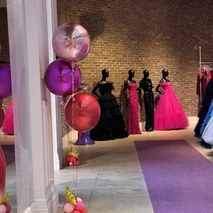 A selection of some of the dresses