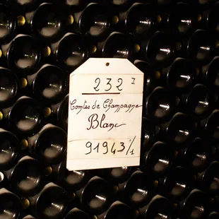 a label on a bottle of wine