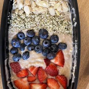 PB and Jelly oatmeal. Unique and delicious