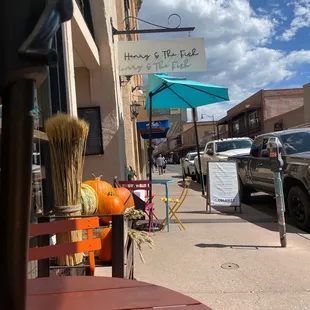 A short walk from the plaza