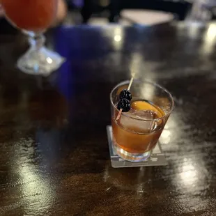 Old Fashion and Michelada