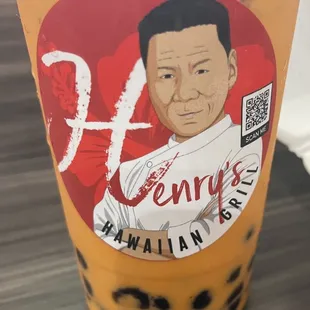 Thai Ice Tea with Boba