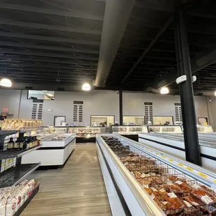View from right side to left side of store