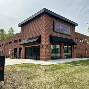 the outside of the building