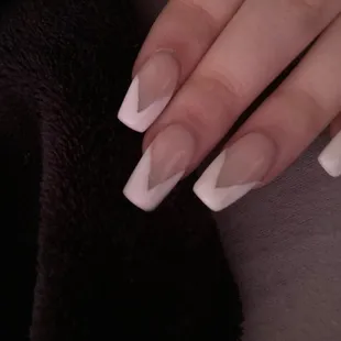 Hair on the middle finger along with smudge paint