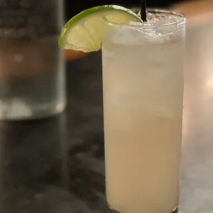 Strawberry mojito mocktail