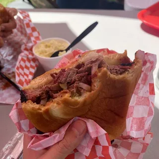 Sliced Brisket Sandwich Combo